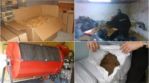 Policja przejęła 15 ton wyrobów tytoniowych. Zatrzymane 12 osób