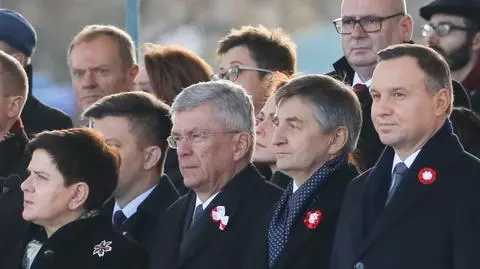 Podczas oficjalnych obchodów Święta Niepodległości w Warszawie zabrakło Jarosława Kaczyńskiego