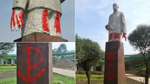 General Berling&#039;s monument has been desecrated on numerous occasions, especially after 1989