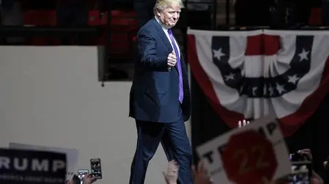 Mobilizacja wokół Trumpa przed konwencją Republikanów w Cleveland