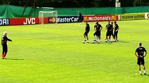 Trening przed meczem z Chorwacją
