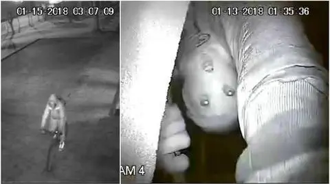 Złodziej zasłania twarz kominiarką