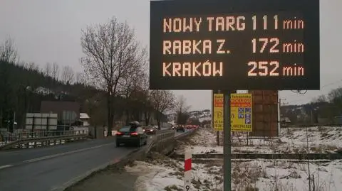 Gigantyczny korek w Zakopanem. Do Krakowa jedzie się cztery godziny