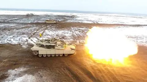 Amerykańskie czołgi wyjechały na poligon w Żaganiu