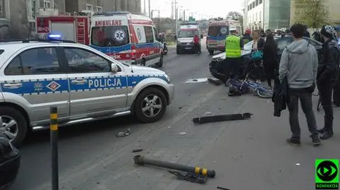 Gdańsk: samochód wjechał w grupę rowerzystów