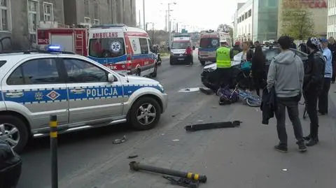 Wypadek na al. Grunwaldzkiej  w Gdańsku 