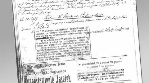 Nieznany dokument znaleźli w kościele. Przesuną obchody Powstania Wielkopolskiego?