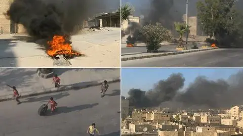 Ofensywa rebeliantów w Aleppo. Palą opony, żeby zasłonić miasto