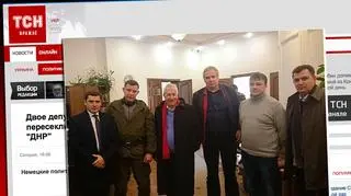 Drugi od lewej Zacharczenko, a obok Wolfgang Gehrcke i Andrej Hunko