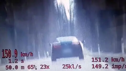 Kierowca pędził ponad 150 km/h/. Został zatrzymany do kontroli