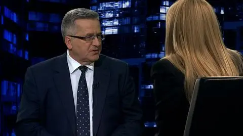 Bronisław Komorowski był gościem "Kropki nad i"