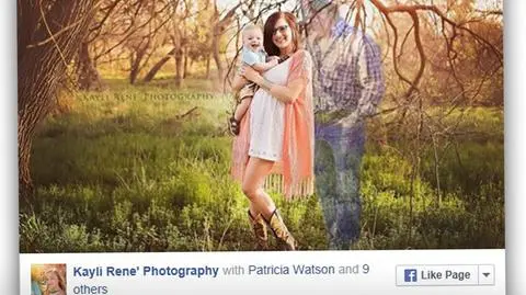 Rodzinne zdjęcie ze zmarłym tatą obiegło media społecznościowe