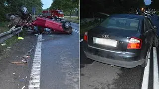 W wypadku zginął pasażer audi 