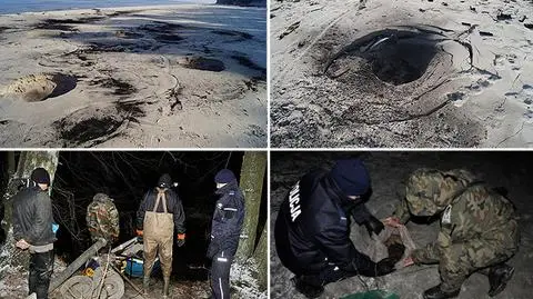 Niebezpieczne kratery na Pomorzu.
Złodzieje bursztynu rozkopują plaże