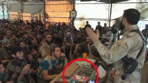 Kontrowersyjny gadżet przywódcy syryjskiej opozycji