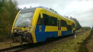 Szynobus zderzył się z ciężarówką
