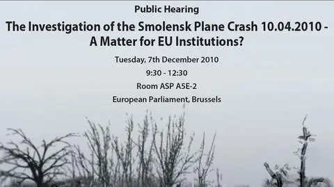 Europosłowie posłuchają o katastrofie smoleńskiej