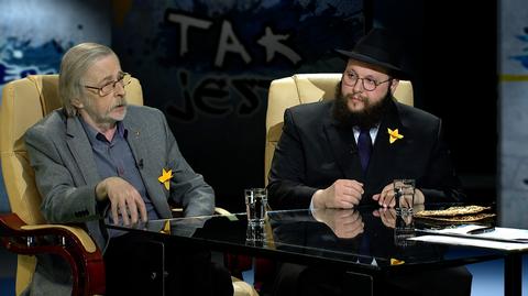 Szalom Dow Ber Stambler i prof. Zbigniew Mikołejko w Tak Jest