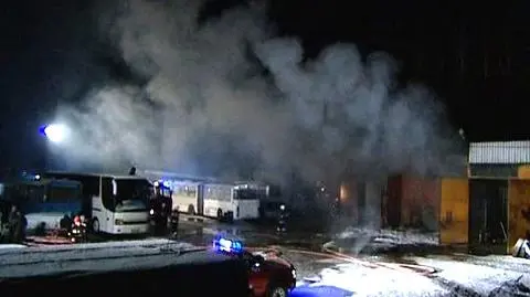 Spaliły się dwa autobusy