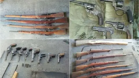 Kielce. U 59-latka znaleźli amunicję i broń