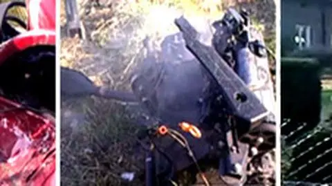 "Ściął drzewo, spadł na dach 
i stanął w płomieniach"