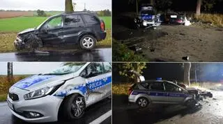 Złotowscy policjanci stracili dwa radiowozy 