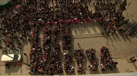 Wrocław: manifestacja poparcia dla Lecha Wałęsy