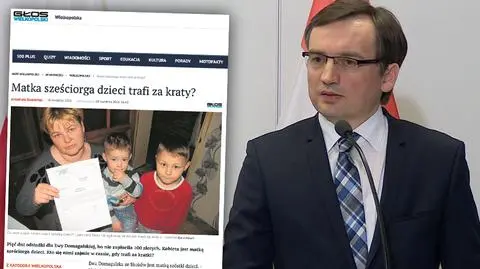 Ziobro chce wstrzymania kary dla matki za niezapłaconą grzywnę