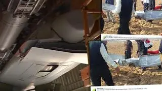 Rosyjska rakieta rozbiła się w polu