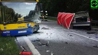 W wypadku zginął kierowca samochodu osobowego
