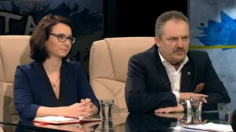 Kamila Gasiuk-Pihowicz (Nowoczesna) i Marek Jakubiak (Kukiz'15) - goście programu "Tak jest"