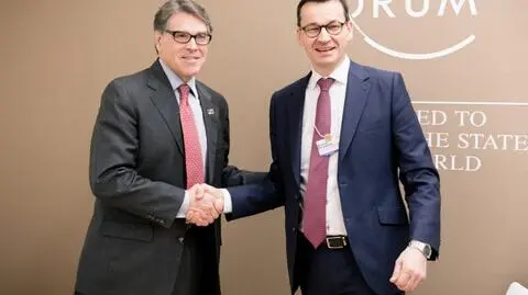 Davos. Mateusz Morawiecki spotkał się z Rickiem Perrym