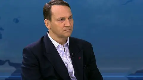 Radosław Sikorski był gościem "Horyzontu" w TVN24