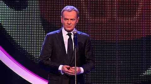 Donal Tusk podczas gali wręczenia Nagród św. Kamila