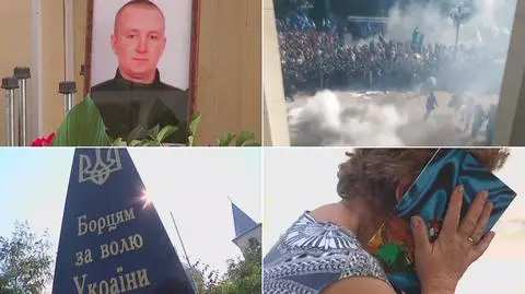 "Nie chciałam, żeby szedł do wojska". Pogrzeb zabitego gwardzisty