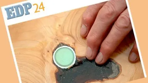 Piłka golfowa rosła w drzewie