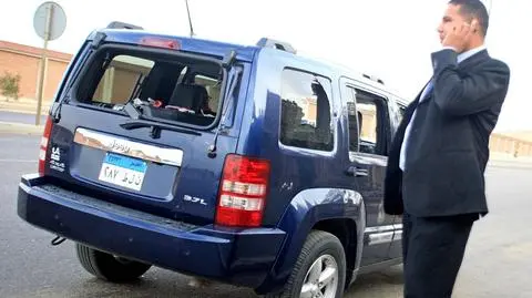 Zaatakowany samochód