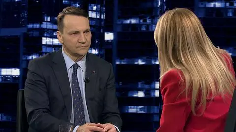 Radosław Sikorski w "Kropce nad i" w TVN24