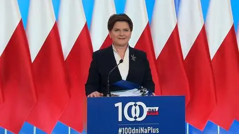Szydło podsumowuje 100 dni