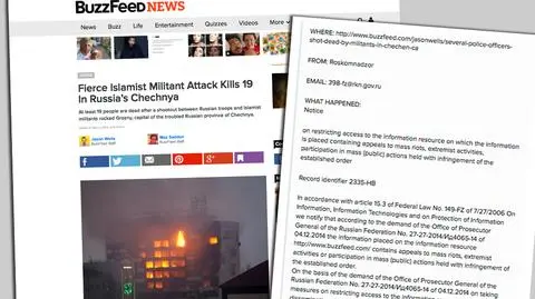 Cenzura rosyjskiego internetu. Rosja chciała zablokować Buzzfeed
