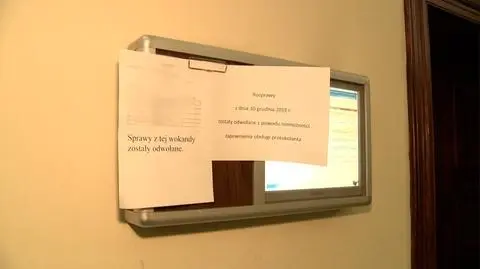 Akcja protestacyjna pracowników sądowych