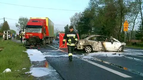 Pogórska Wola: zderzenie samochodu z ciężarówką