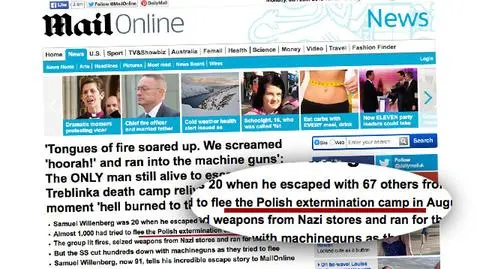 Tabloid "Daily Mail" pisze o "polskim obozie zagłady"