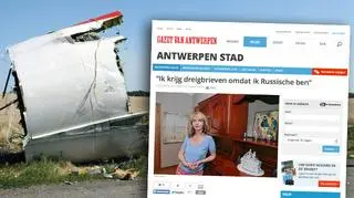 Mieszkająca w Antwerpii Rosjanka przekonuje, że po katastrofie malezyjskiego samolotu dostaje pogróżki 