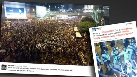 #Hongkong w sieci. "Pokażcie to światu!"