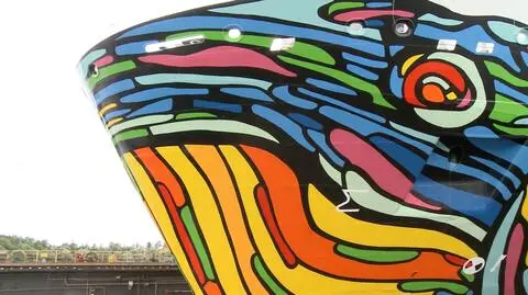 Twórca graffiti: nie chcieliśmy, by wieloryb miał zeza