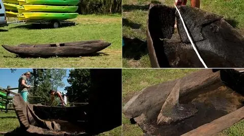 Niezwykłe odkrycie wędkarzy. 
To kajak z IX wieku? 