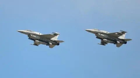 Polskie myśliwce biorące udział w operacji Baltic Air Policing. Nagranie archiwalne
