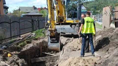Śmiertelny wypadek na budowie. Robotnik przygnieciony ziemią