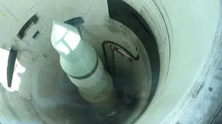 Amerykańskie rakiety balistyczne chronią Japonię. Tu widoczna jest wersją treningową starszego pocisku Minuteman II